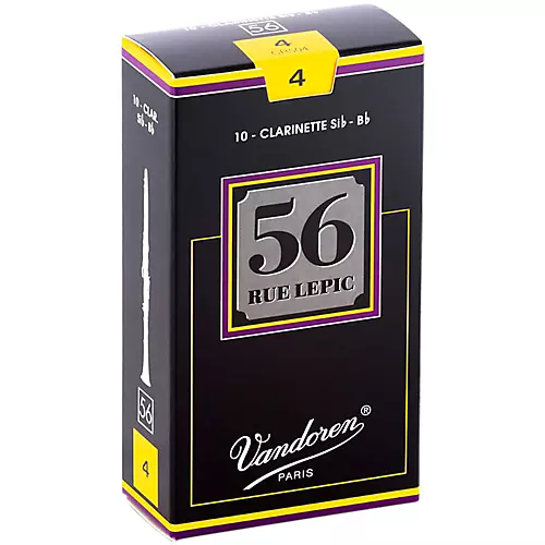 Vandoren 56 rue Lepic Bb Clarinet Reeds Strength 3.5+ Box of 10