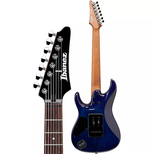 Ibanez AZ427P2QM Premium 7-String Electric Guitar Twilight Blue Burst