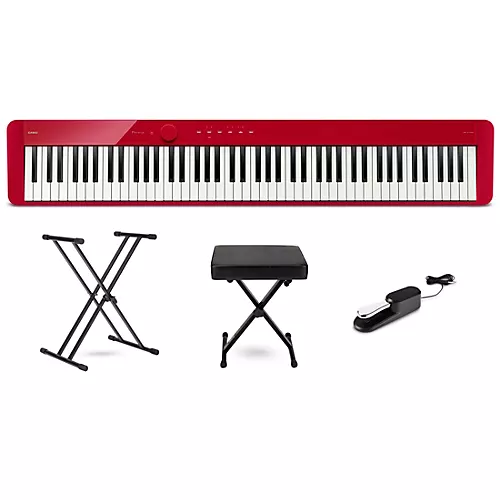 Casio PX-S1100 Privia Digital Piano Essentials Bundle White