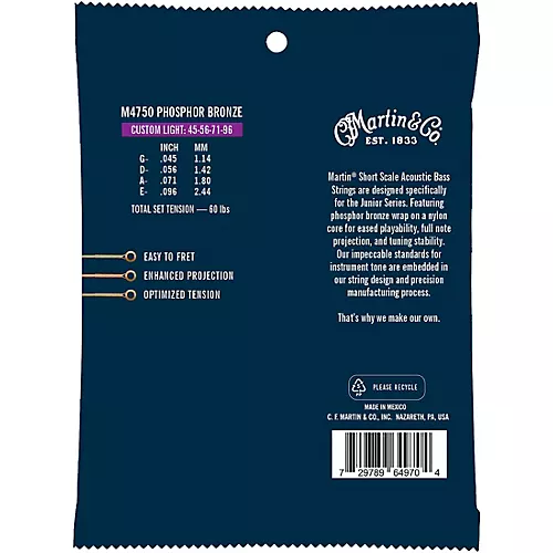 Martin Martin Short Scale Custom Light Acoustic Bass Strings 45 - 96