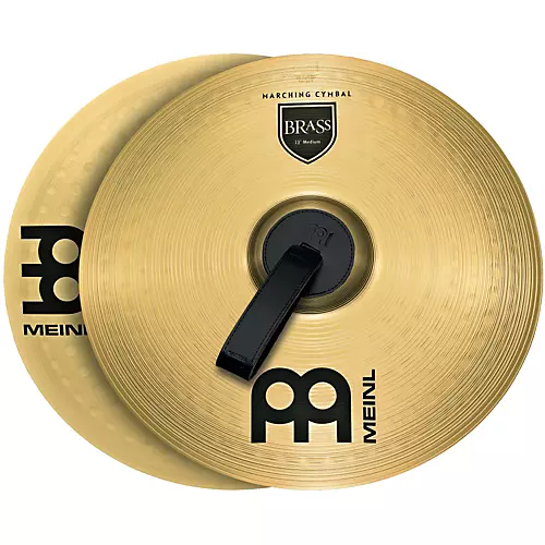 MEINL Brass Marching Medium Cymbal Pair 14 in.