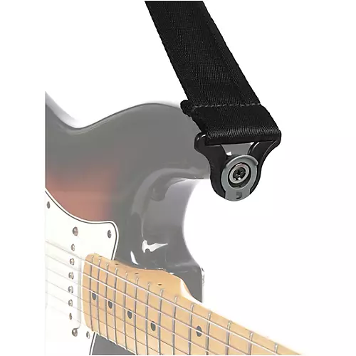 D'Addario Auto Lock Guitar Strap Black 2 in.