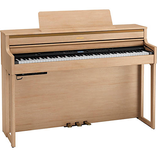 Roland HP704 Digital Upright Piano With Bench Polished Ebony