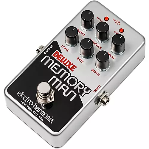 Electro-Harmonix Nano Deluxe Memory Man Analog Delay Effects Pedal Silver