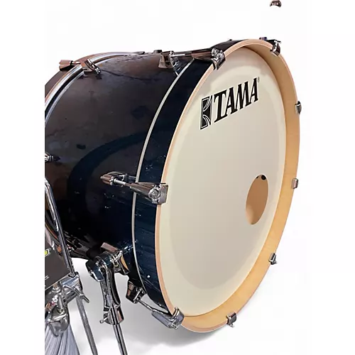 Used TAMA 3 Piece Superstar Classic Indigo Sparkle Drum Kit Indigo Sparkle