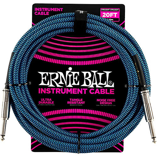 Ernie Ball Woven Straight/Straight Nickel-Plated 1/4