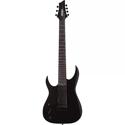 Schecter Guitar Research Sunset 7-String Triad Left-Handed Electric Guitar Gloss Black