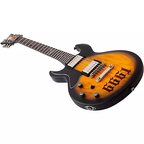 Schecter Guitar Research Zacky Vengeance S-1 6661 Left-Handed Electric Guitar Aged Natural Satin Black Burst