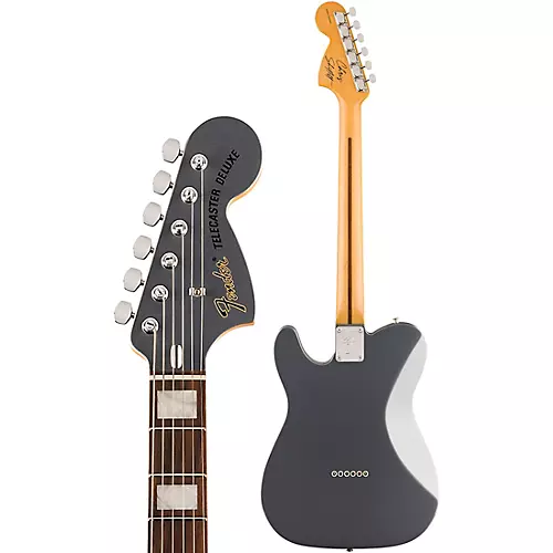 Fender Chris Shiflett Cleaver Telecaster Deluxe Electric Guitar Charcoal Frost Metallic