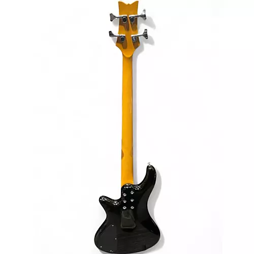 Used Schecter Guitar Research DELUXE 4 Black Electric Bass Guitar Black