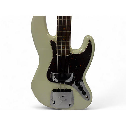 Used 2019 Fender 1966 NOS Jazz Bass Olympic White Electric Bass Guitar Olympic White