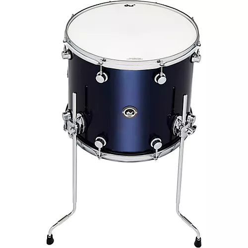 DW DWe Wireless Acoustic/Electronic Convertible Floor Tom with Legs 14 x 12 in. Finish Ply Black Galaxy