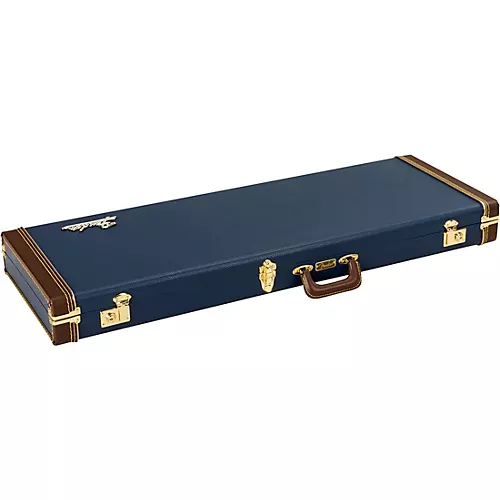 Fender Classic Series Wood Strat/Tele Case Navy Blue Orange