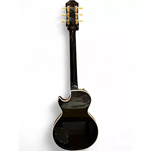 Used Epiphone LES PAUL CUSTOM P90 Ebony Solid Body Electric Guitar Ebony