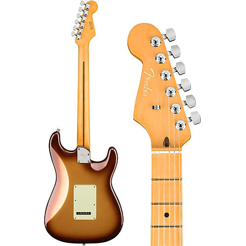 Fender American Ultra Stratocaster Maple Fingerboard Left-Handed Electric Guitar Texas Tea
