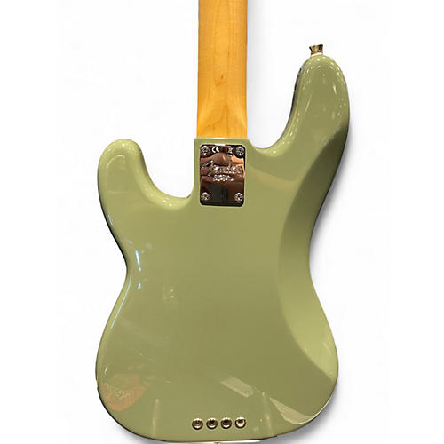 Used 2016 Fender American Standard Precision Bass Green Electric Bass Guitar Green
