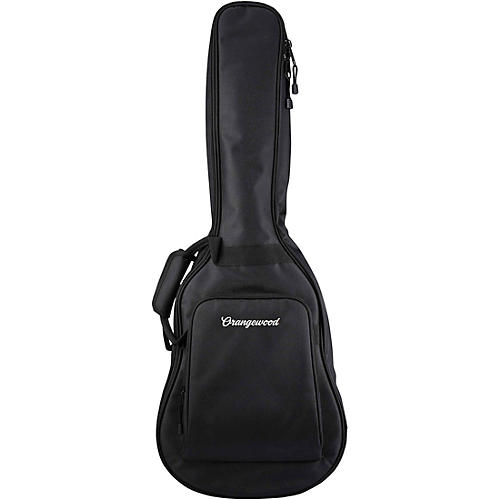 Orangewood Juniper Rubber Bridge Parlor Acoustic-Electric Guitar Black