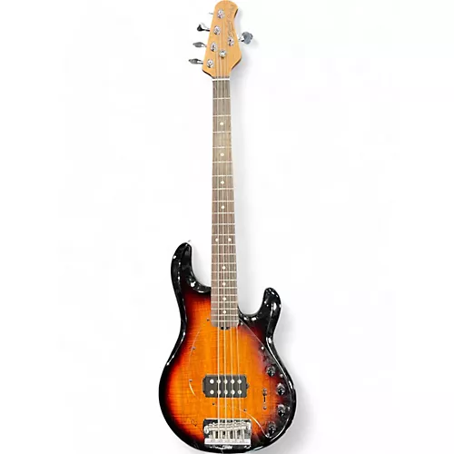 Used Sterling by Music Man StingRay 5  3 Tone Sunburst Electric Bass Guitar 3 Tone Sunburst