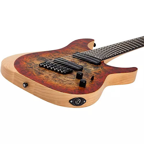 Schecter Guitar Research Reaper-7 MS 7-String Multi-scale Electric Guitar Infernoburst
