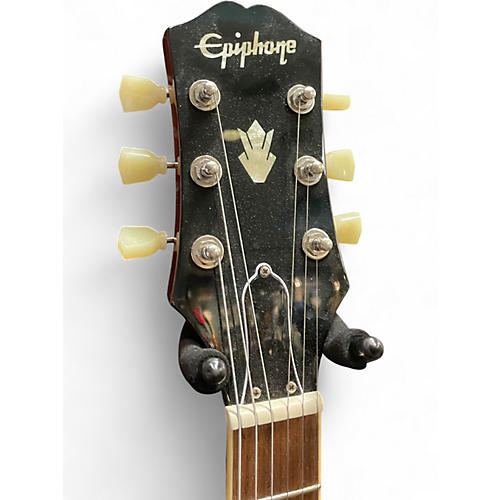 Used Epiphone ES335 Figured Raspberry Tea Hollow Body Electric Guitar Raspberry Tea