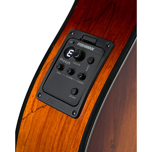 Mitchell MX430 Spalted Maple Acoustic-Electric Guitar Whiskey Burst