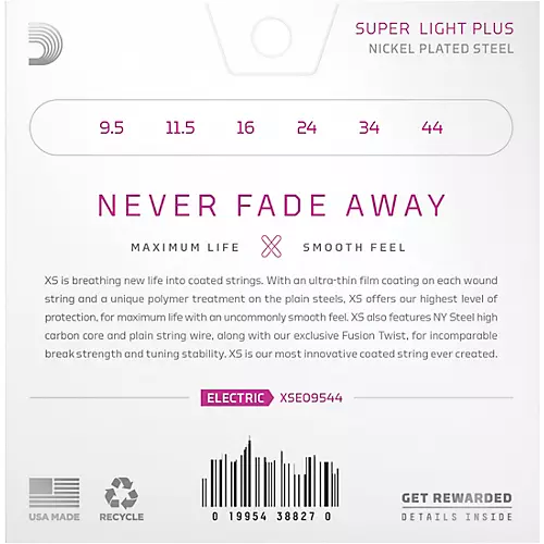 D'Addario XS Nickel Electric Guitar Strings 11 - 56