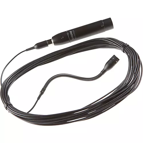 Shure MX202 MicroFlex Condenser Microphone With Inline Preamp Bright White Cardioid