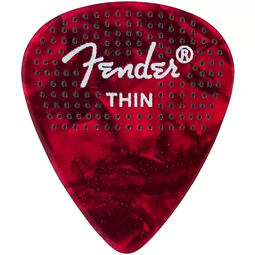 Fender 351 Dotted Celluloid Guitar Picks Thin 12 Pack