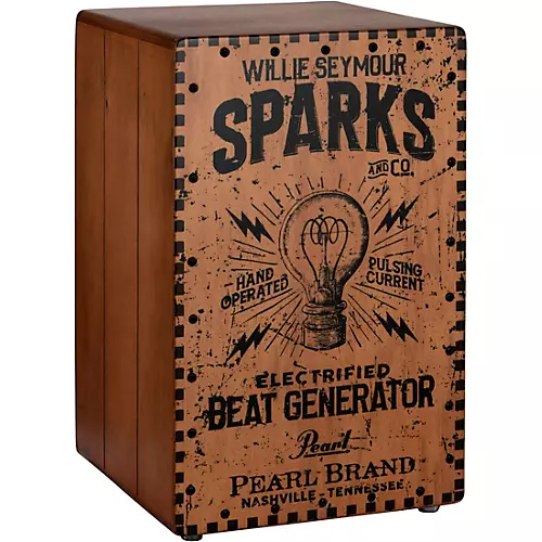 Pearl Electronic Cajon With W.S. Sparks Graphic Finish