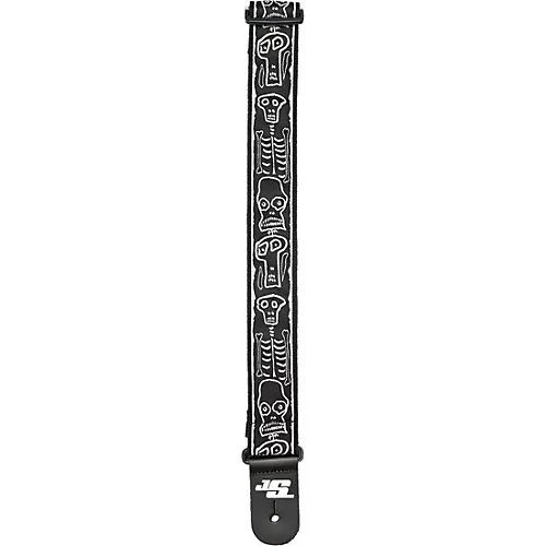 D'Addario Joe Satriani Nylon Guitar Strap Black/Red/Green Snakes Mosaic