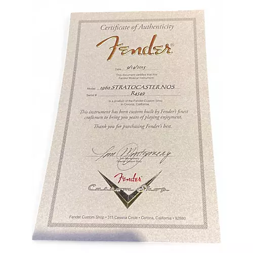 Used 2010 Fender 1960S Stratocaster 2 Tone Sunburst Solid Body Electric Guitar 2 Tone Sunburst