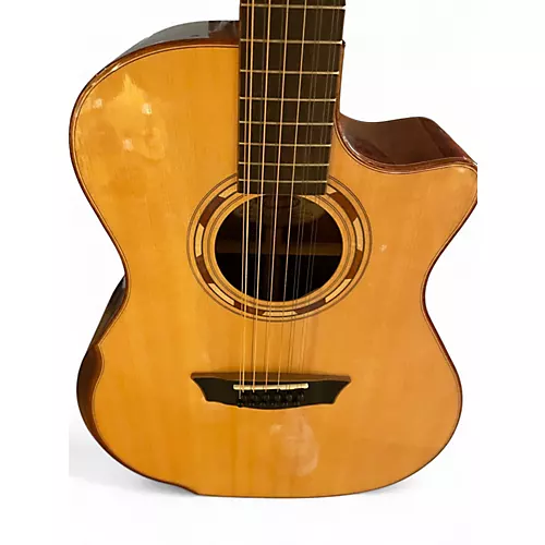 Used Washburn WCG15SCE Natural 12 String Acoustic Electric Guitar Natural