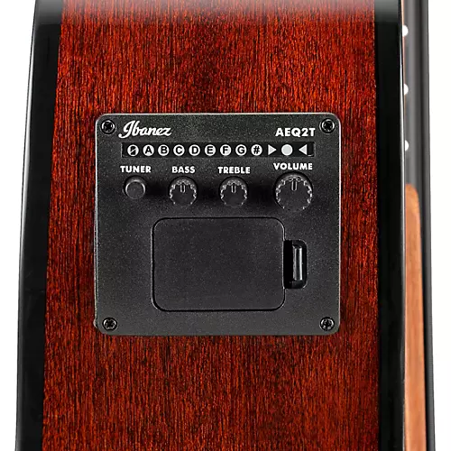 Ibanez AEGB24E Acoustic-Electric Bass Guitar Black Gloss