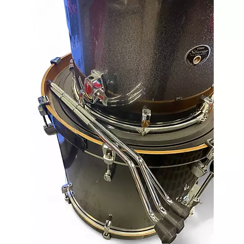 Used TAMA 4 Piece Silverstar midnight sparkle fade Drum Kit midnight sparkle fade