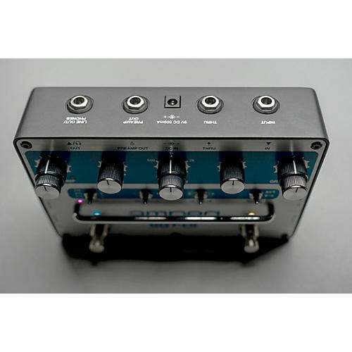 Ampeg SGT-DI Blue Line Anniversary Edition All-in-One Bass Box Effects Pedal Silver and Blue