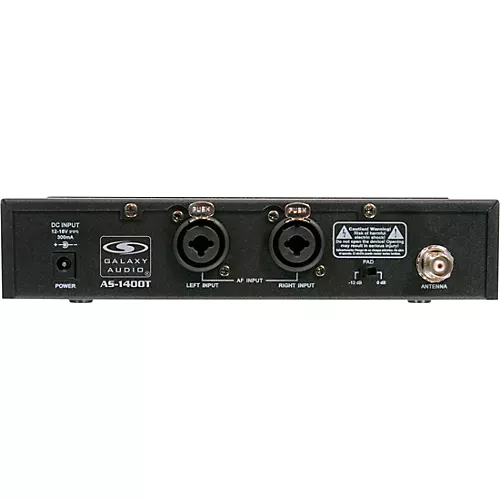 Galaxy Audio AS-1410-4 Wireless Personal Monitor Band Pack System Band M Black