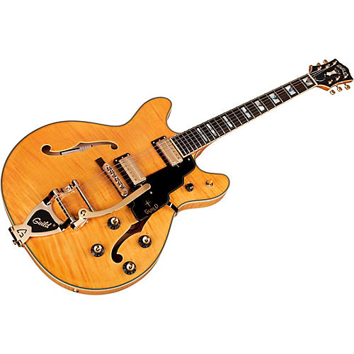 Guild Starfire VI Flamed Maple Semi-Hollow Electric Guitar With Guild Vibrato Tailpiece Blonde