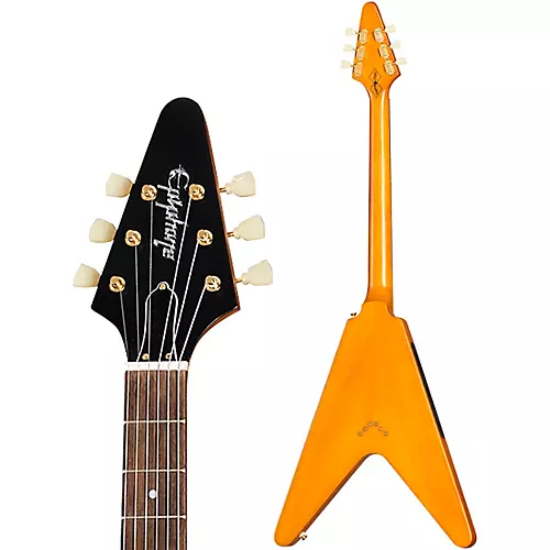 Epiphone 1958 Korina Flying V Outfit Left-Handed Electric Guitar Aged Natural