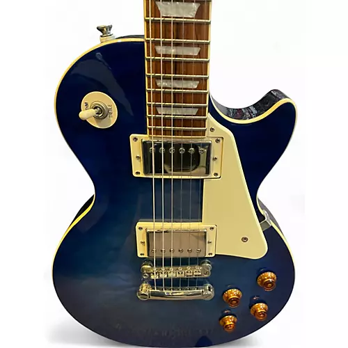 Used Epiphone Les Paul Standard Pro Blue Solid Body Electric Guitar Blue