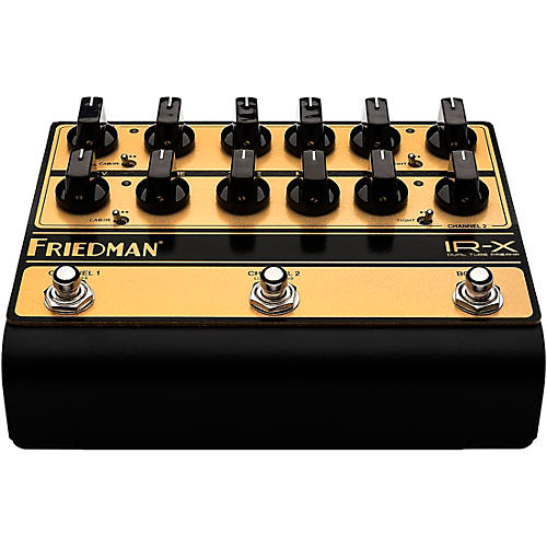 Friedman IR-X Dual-Tube Preamp DI+IR Dual-Channel 12AX7 Tubes Effects Pedal Black