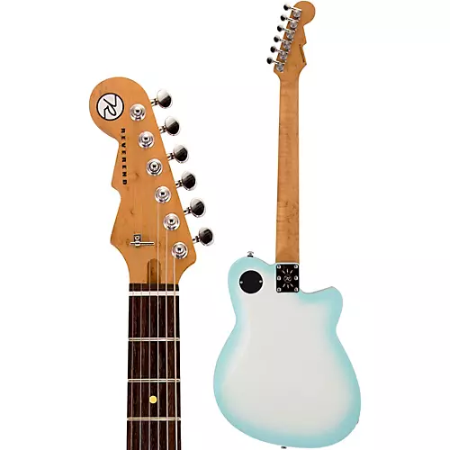 Reverend Double Agent OG Left-Handed Electric Guitar Chronic Blue Burst