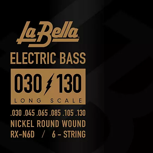 LaBella Rx Series Nickel 6-String Electric Bass Strings 30 - 125