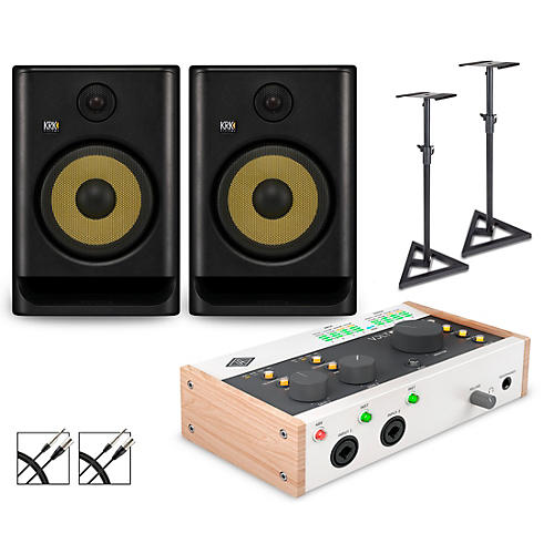 Universal Audio Volt 476 with KRK ROKIT G5 Studio Monitor Pair (Stands & Cables Included) ROKIT 8