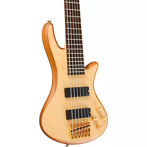 Schecter Guitar Research Stiletto Custom 6 6-String Bass Guitar Satin Natural