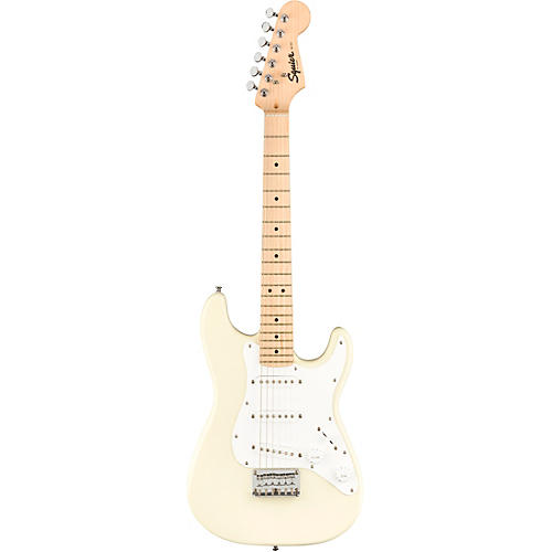 Squier Mini Stratocaster Maple Fingerboard Limited-Edition Electric Guitar Olympic White