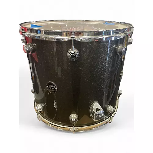 Used DW 5 Piece Performance Series Pewter Sparkel Drum Kit Pewter Sparkel