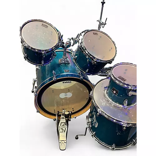 Used TAMA 7 Piece Superstar Classic Turquoise Drum Kit Turquoise