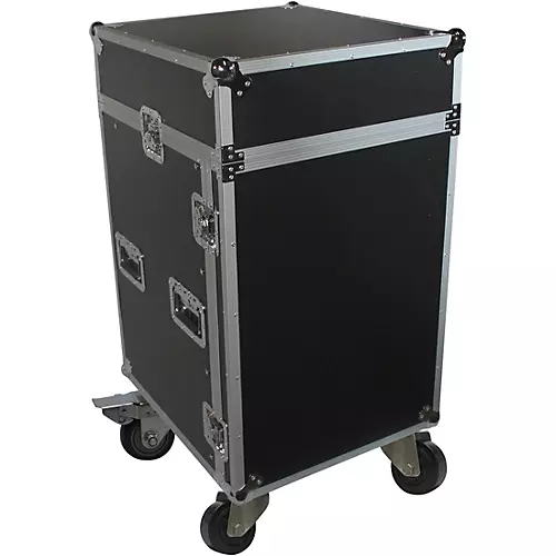 ProX T-16MRSS 16U Rack x 10U Top Mixer DJ Combo Flight Case Black