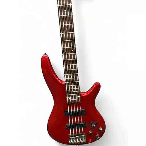 Used 2011 Ibanez SR305 5 String red Electric Bass Guitar red