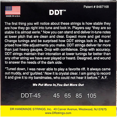 DR Strings Drop-Down Tuning Medium Bass Strings